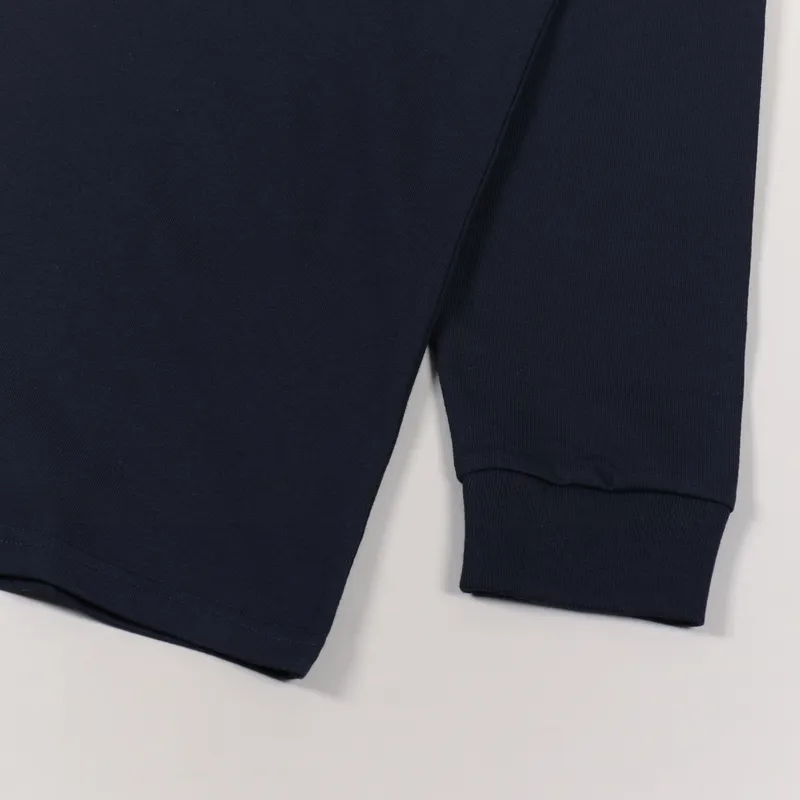 Carhartt WIP Long Sleeve Chase T Shirt Dark Navy Gold-5