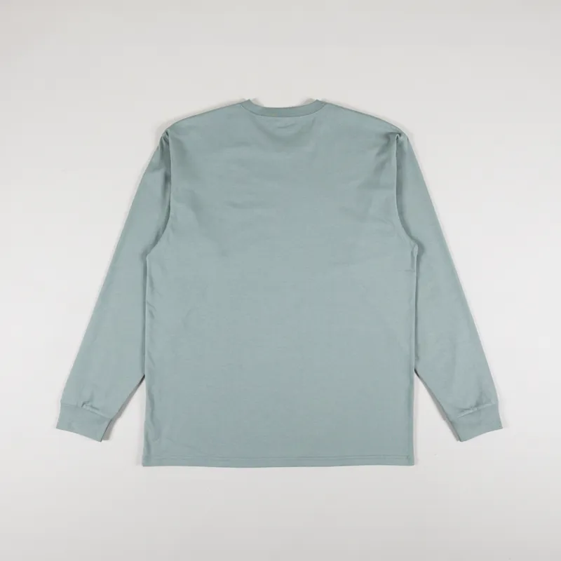 Carhartt WIP Long Sleeve Chase T Shirt Glassy Teal Gold-1