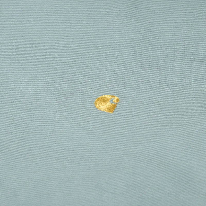 Carhartt WIP Long Sleeve Chase T Shirt Glassy Teal Gold-3