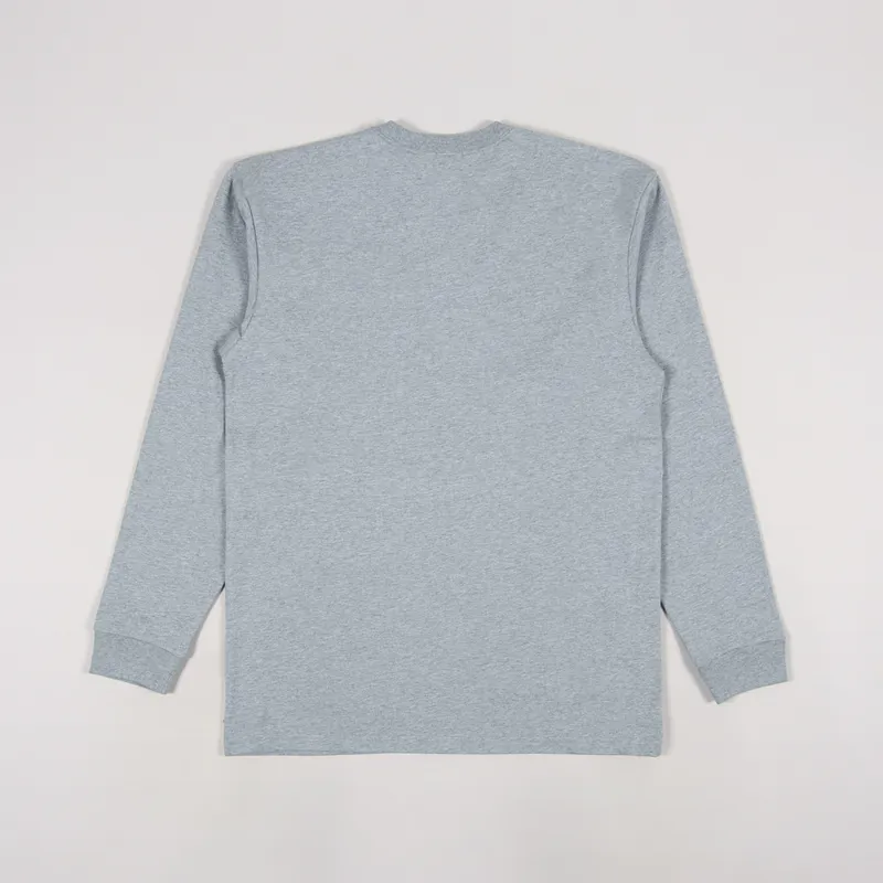 Carhartt WIP Long Sleeve Chase T Shirt Grey Heather Gold-1