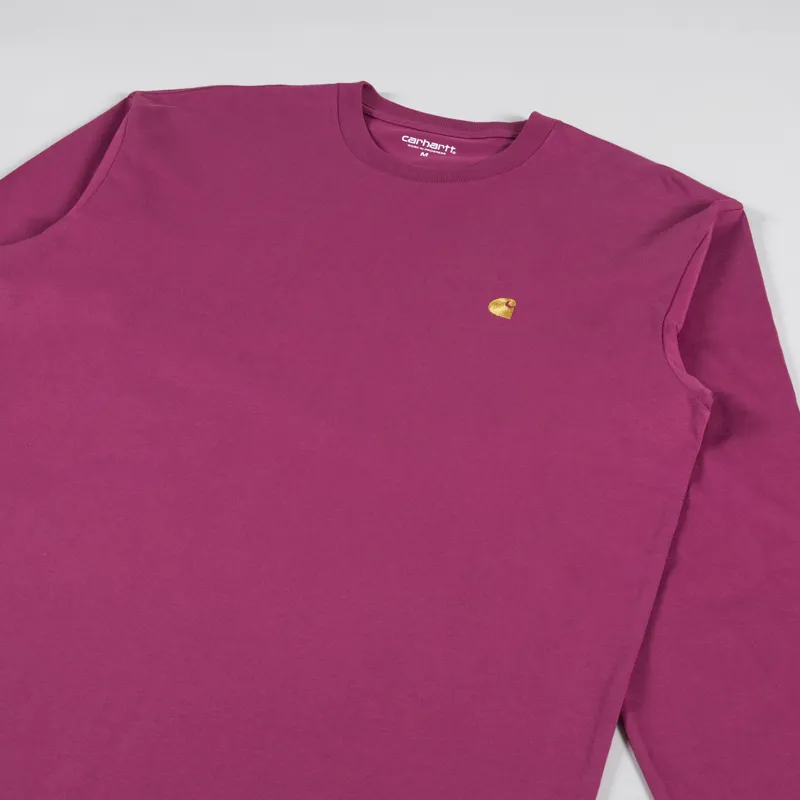 Carhartt WIP Long Sleeve Chase T Shirt Punch Gold-2