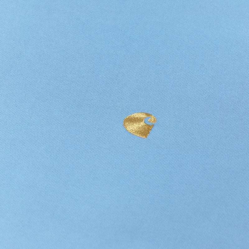 Carhartt WIP Long Sleeve Chase T Shirt Piscine Gold-4