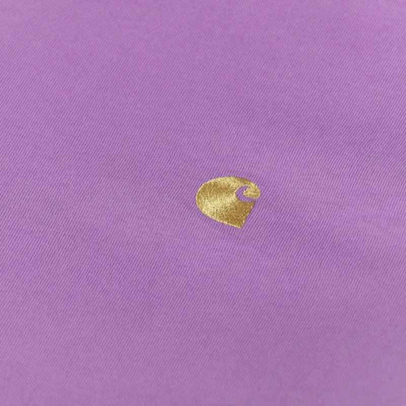 Carhartt WIP Long Sleeve Chase T Shirt Violanda Gold-4