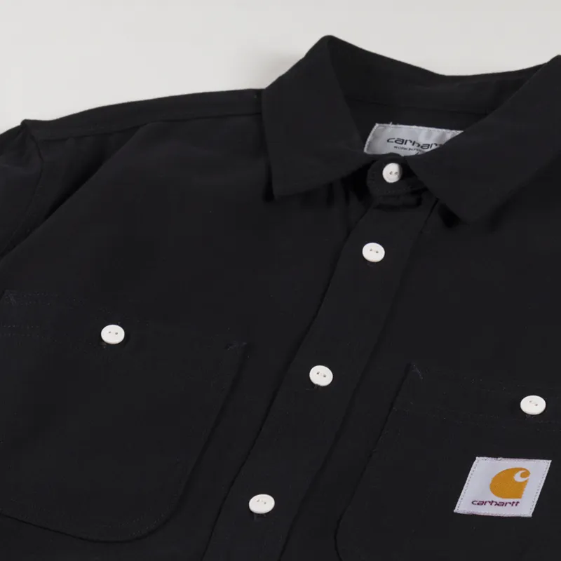 Carhartt WIP Long Sleeve Clink Shirt Black-2