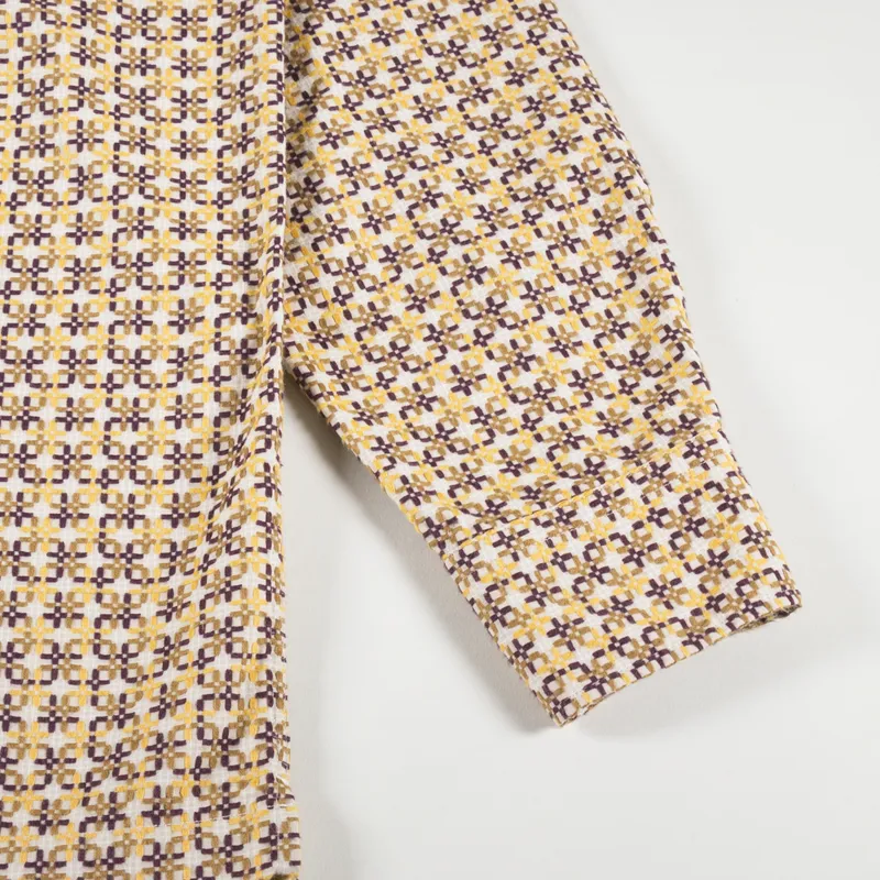 Universal Works Long Sleeve Camp Shirt Taupe-6