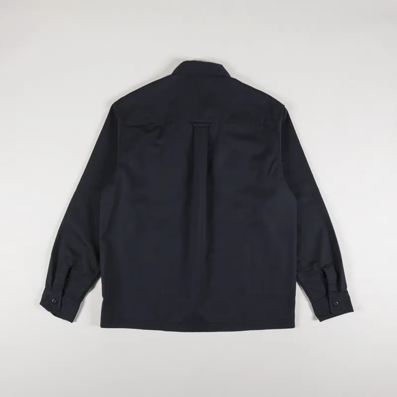Carhartt WIP Long Sleeve Craft Zip Shirt Black-2