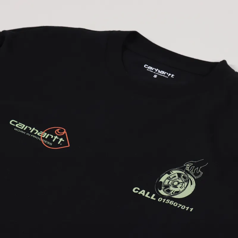 Carhartt WIP Long Sleeve Carhartt Race Play T Shirt Black-3