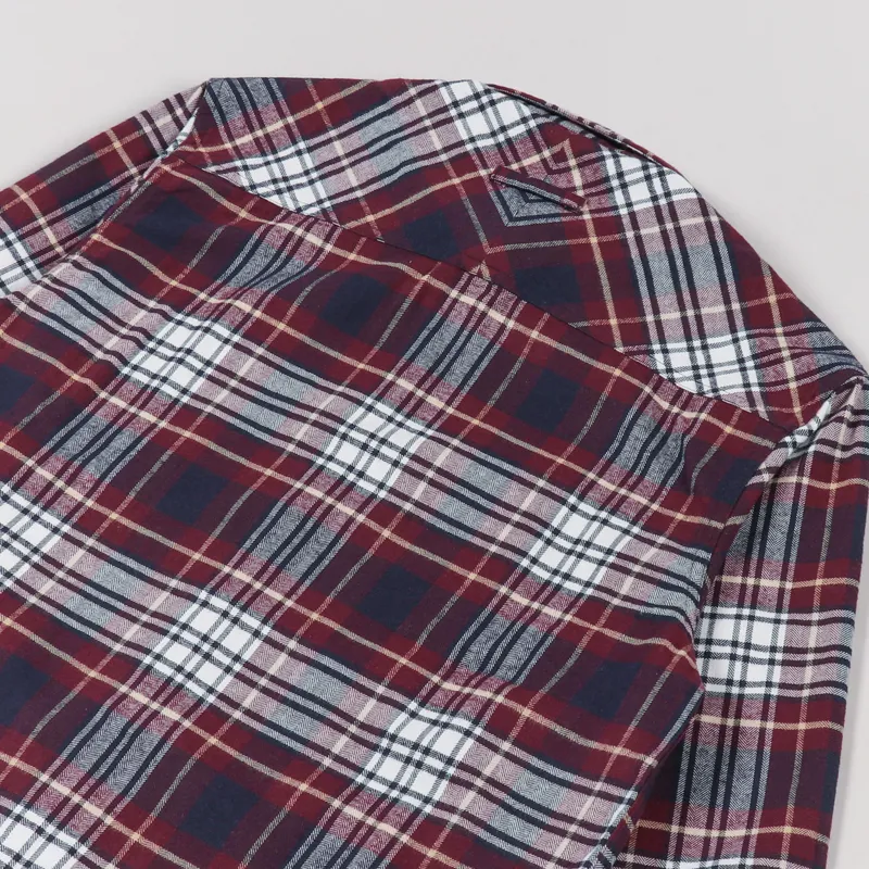 Carhartt WIP Long Sleeve Dunbar Shirt Wine Check-3