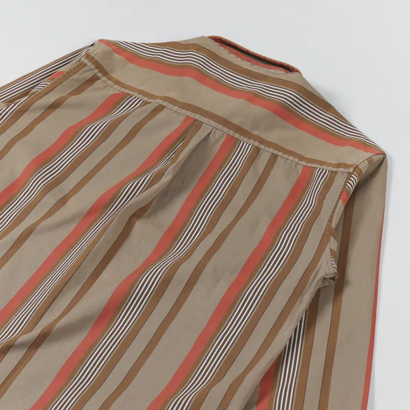 Carhartt WIP Long Sleeve Dorado Shirt Stripe Leather Moon Wash-3