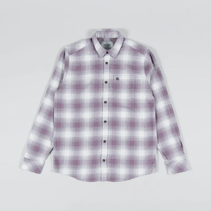 Carhartt WIP Long Sleeve Deaver Shirt Misty Thistle