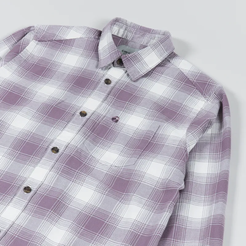 Carhartt WIP Long Sleeve Deaver Shirt Misty Thistle-2