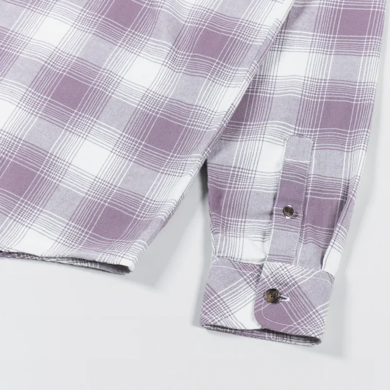 Carhartt WIP Long Sleeve Deaver Shirt Misty Thistle-6