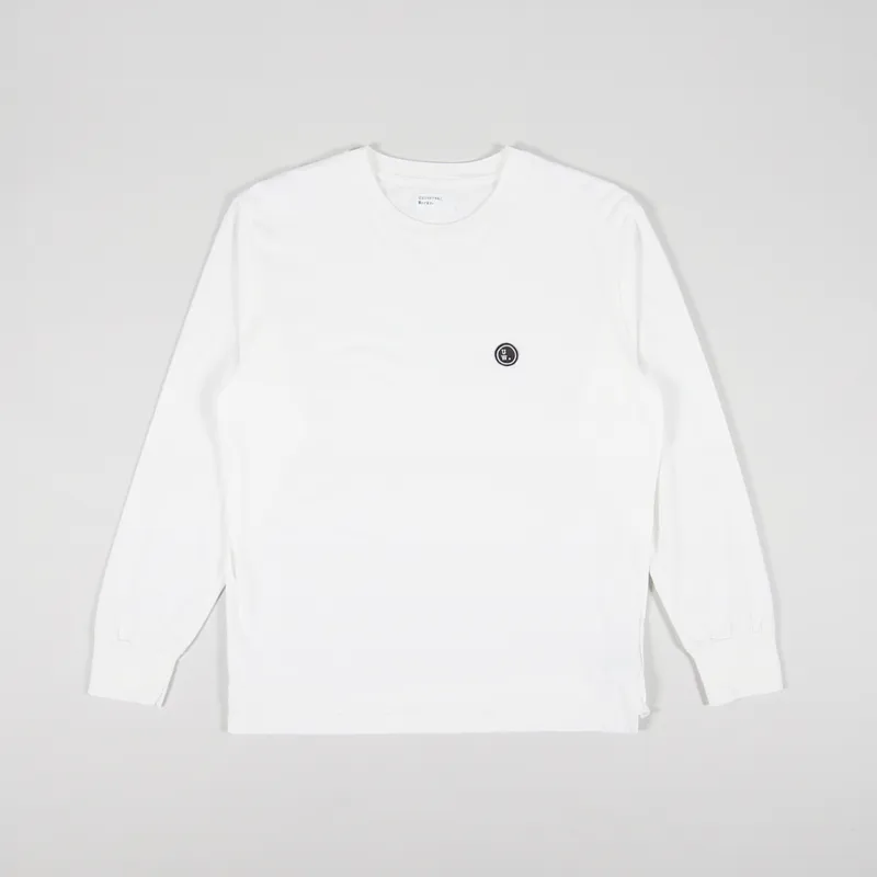 Universal Works Long Sleeve T Shirt Ecru Organic Jersey
