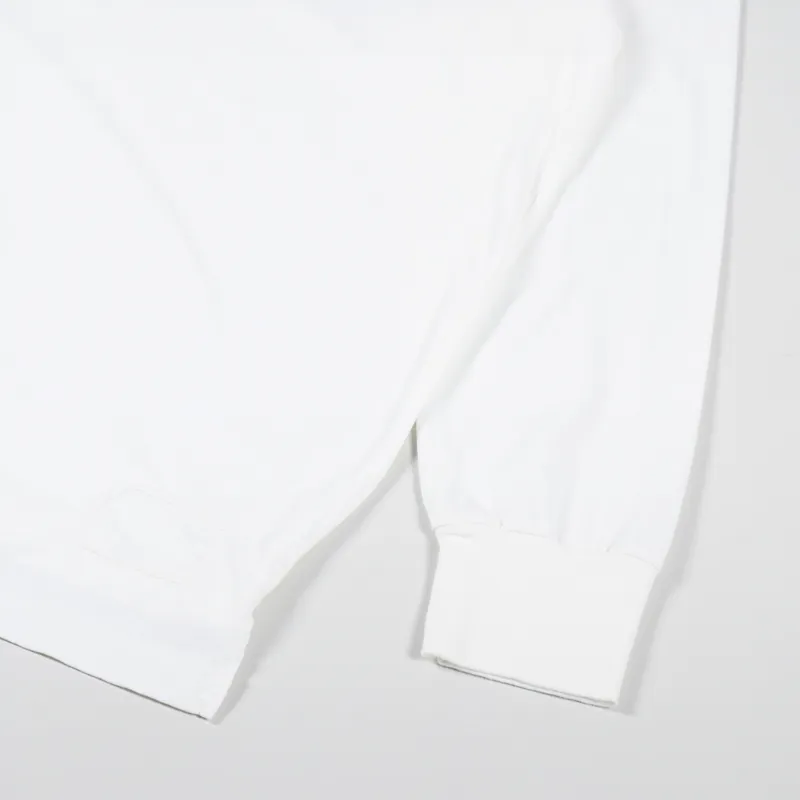 Universal Works Long Sleeve T Shirt Ecru Organic Jersey-3