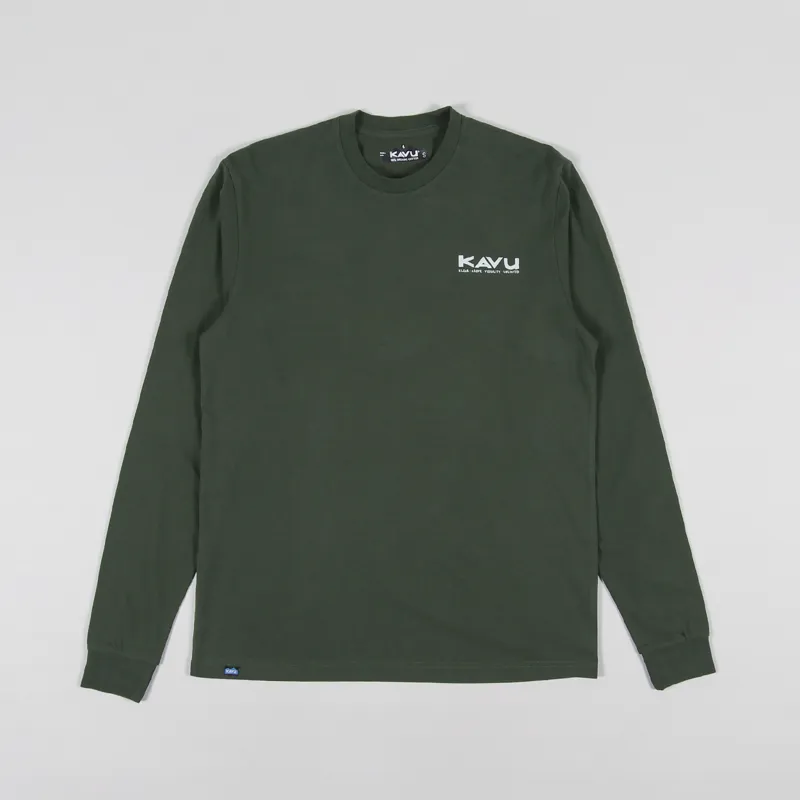 Kavu Long Sleeve Etch Art T Shirt Green-1