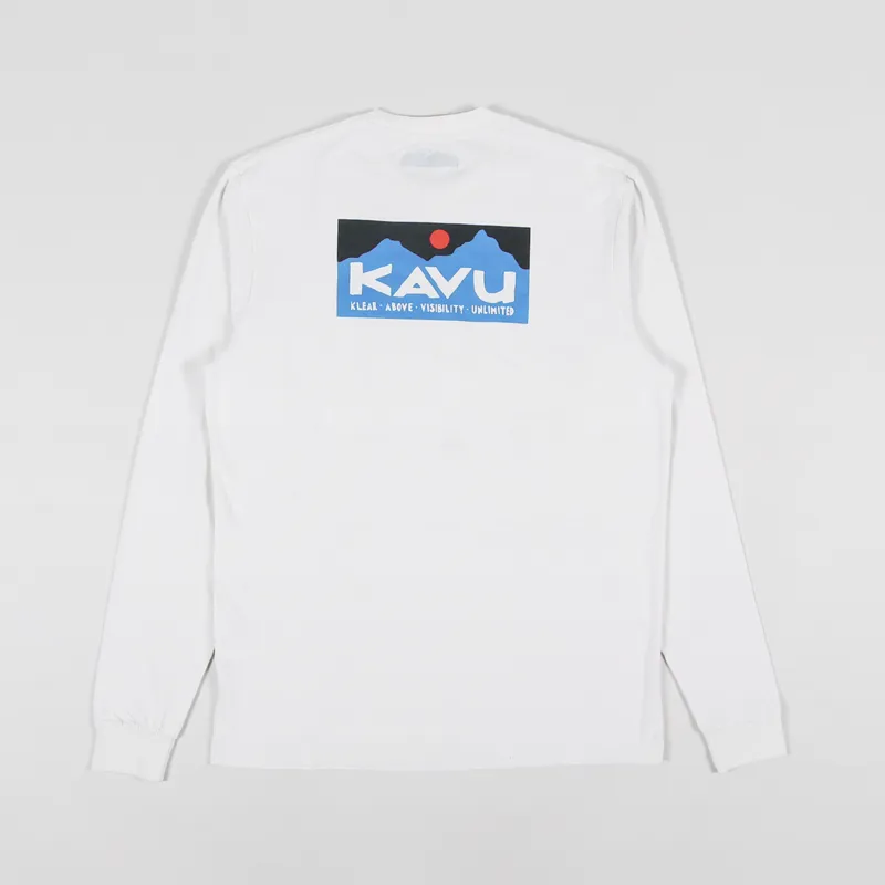 Kavu Long Sleeve Etch Art T Shirt Off White