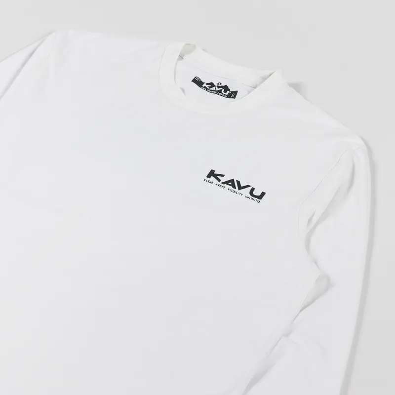 Kavu Long Sleeve Etch Art T Shirt Off White-3