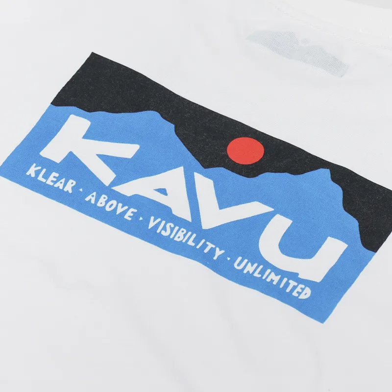 Kavu Long Sleeve Etch Art T Shirt Off White-5