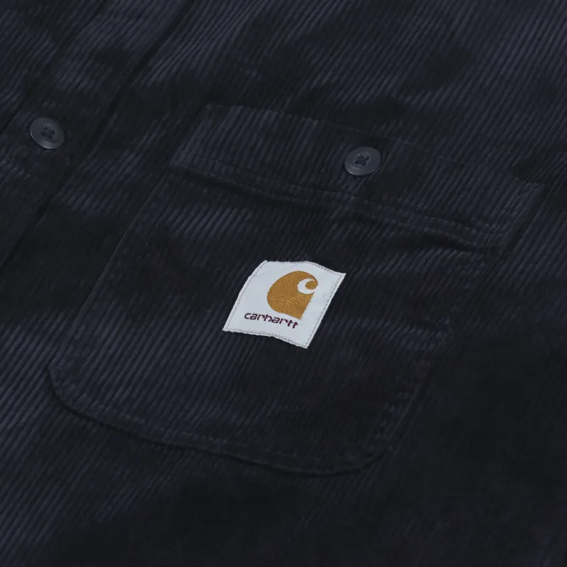 Carhartt WIP Long Sleeve Flint Shirt Dark Navy-3