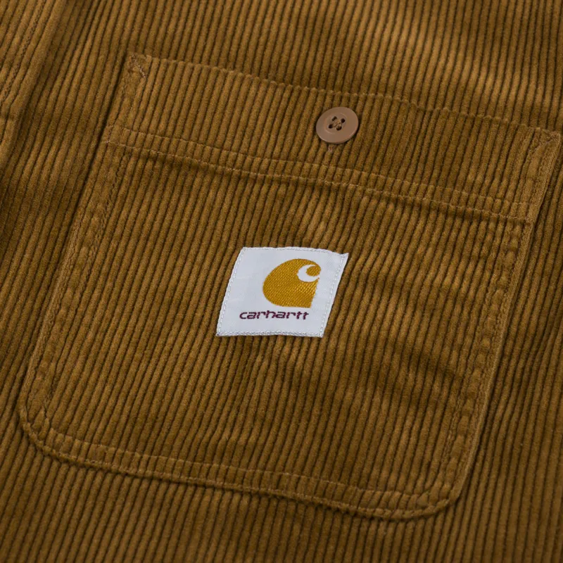 Carhartt WIP Long Sleeve Flint Shirt Deep H Brown-6