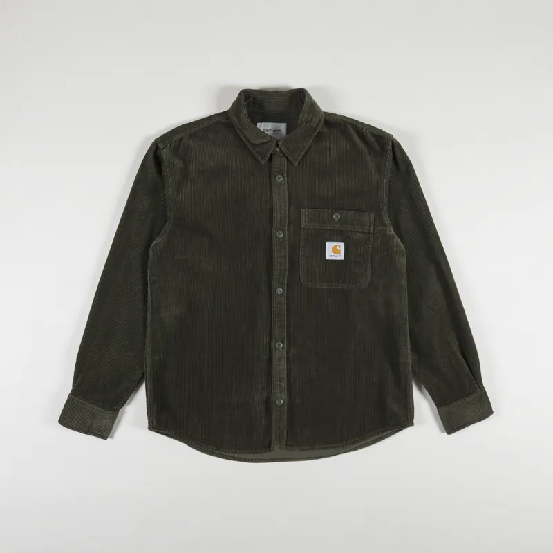 Carhartt WIP Long Sleeve Flint Shirt Plant Rinsed