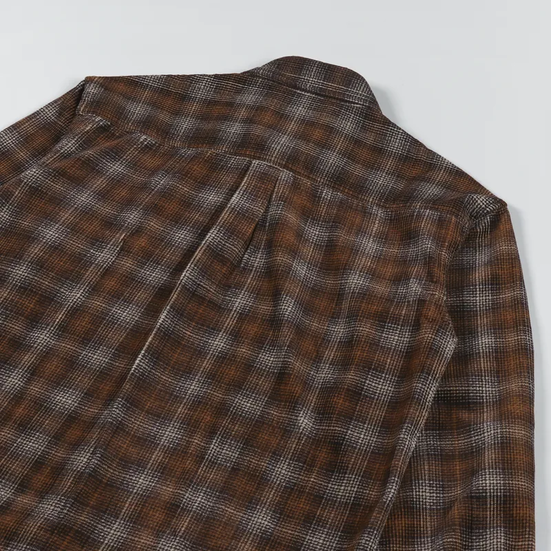 Carhartt WIP Long Sleeve Flint Shirt Wiley Check Hamilton Brown-3