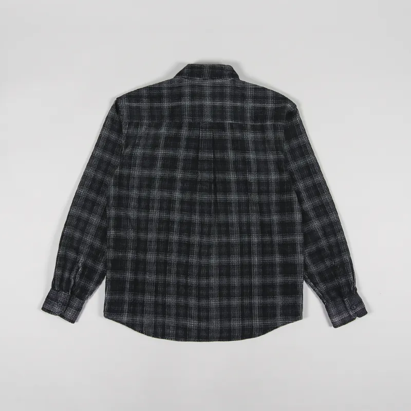 Carhartt WIP Long Sleeve Flint Shirt Wiley Check Vulcan Rinsed-5