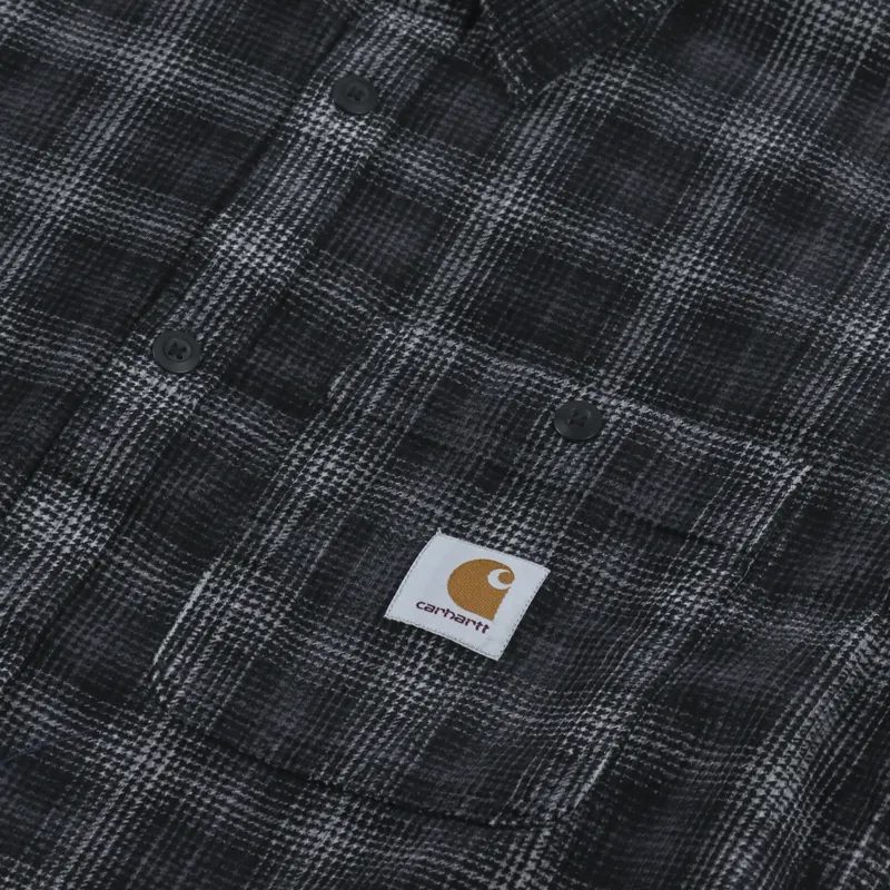 Carhartt WIP Long Sleeve Flint Shirt Wiley Check Vulcan Rinsed-2