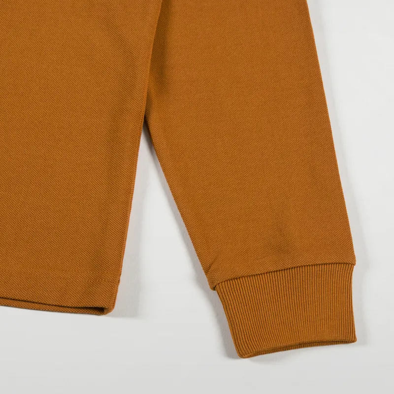 Fred Perry Long Sleeve Plain Shirt Nut Flake-5