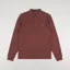 Fred Perry Long Sleeve Plain Shirt Whisky Brown
