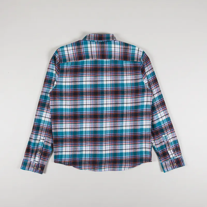 Patagonia Lightweight Fjord Flannel Shirt Lavas Belay Blue-1