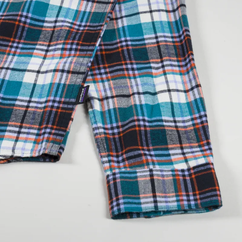 Patagonia Lightweight Fjord Flannel Shirt Lavas Belay Blue-6