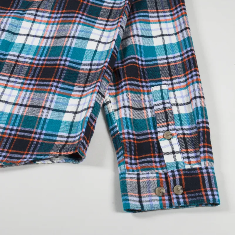 Patagonia Lightweight Fjord Flannel Shirt Lavas Belay Blue-4