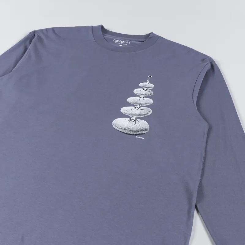Carhartt WIP Long Sleeve Greenhouse T Shirt Bluefin-3