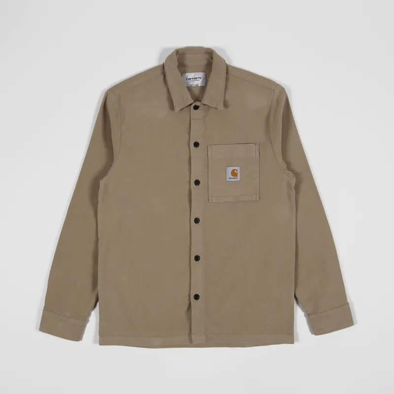 Carhartt WIP Long Sleeve Holston Shirt Leather