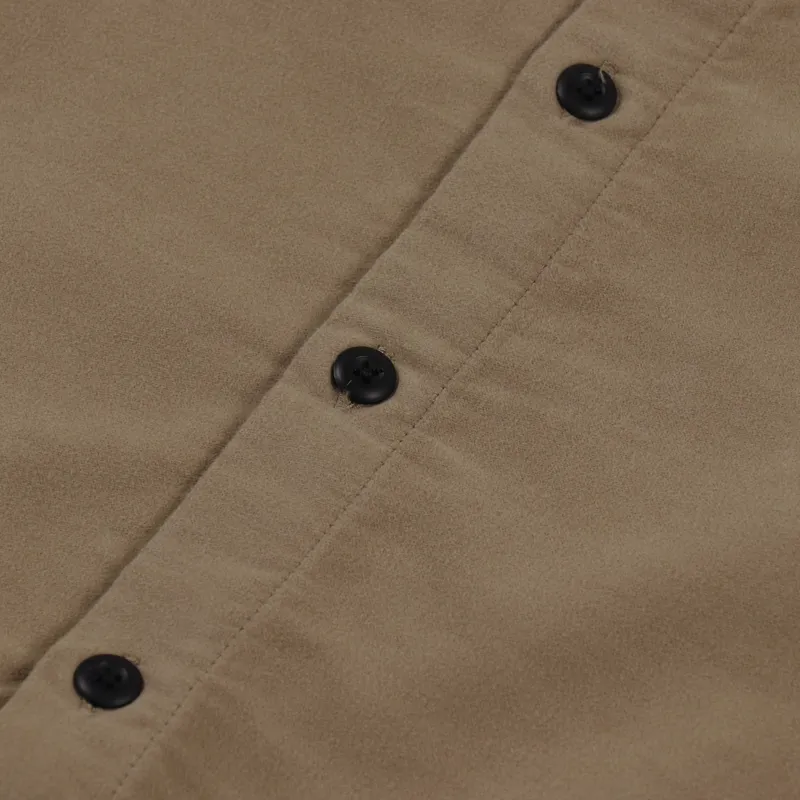 Carhartt WIP Long Sleeve Holston Shirt Leather-7