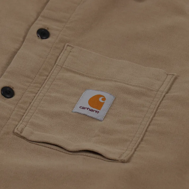Carhartt WIP Long Sleeve Holston Shirt Leather-6