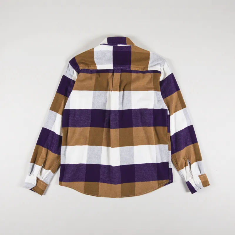 Carhartt WIP Long Sleeve Lyman Shirt Cassis Check-1