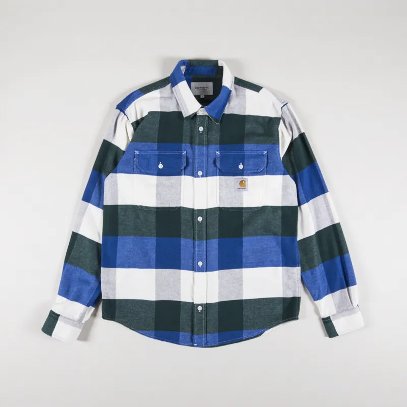 Carhartt WIP Long Sleeve Lyman Shirt Discovery Green Check