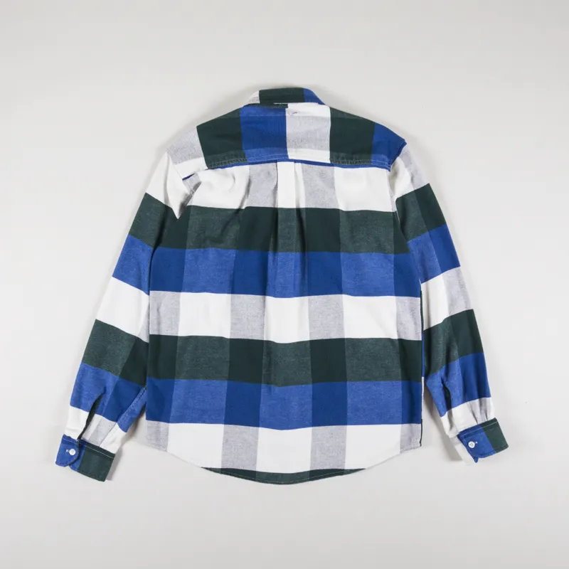 Carhartt WIP Long Sleeve Lyman Shirt Discovery Green Check-1