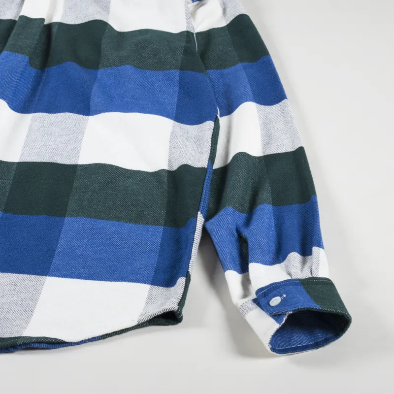 Carhartt WIP Long Sleeve Lyman Shirt Discovery Green Check-4