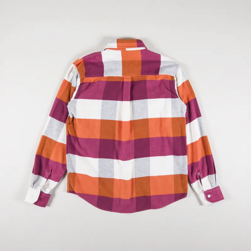Carhartt WIP Long Sleeve Lyman Shirt Kumquat Check-1