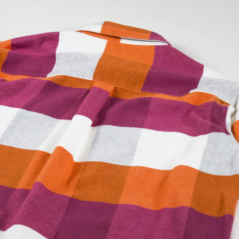 Carhartt WIP Long Sleeve Lyman Shirt Kumquat Check-4