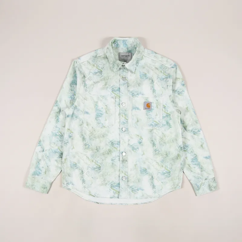 Carhartt WIP Long Sleeve Marble Shirt Wave Stone Washed