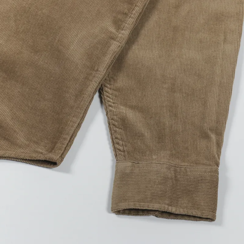 Carhartt WIP Long Sleeve Madison Fine Cord Shirt Buffalo Black-4