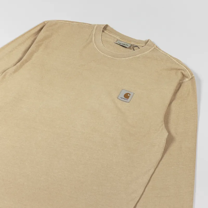 Carhartt WIP Long Sleeve Nelson T Shirt Dusty Hamilton Brown-2