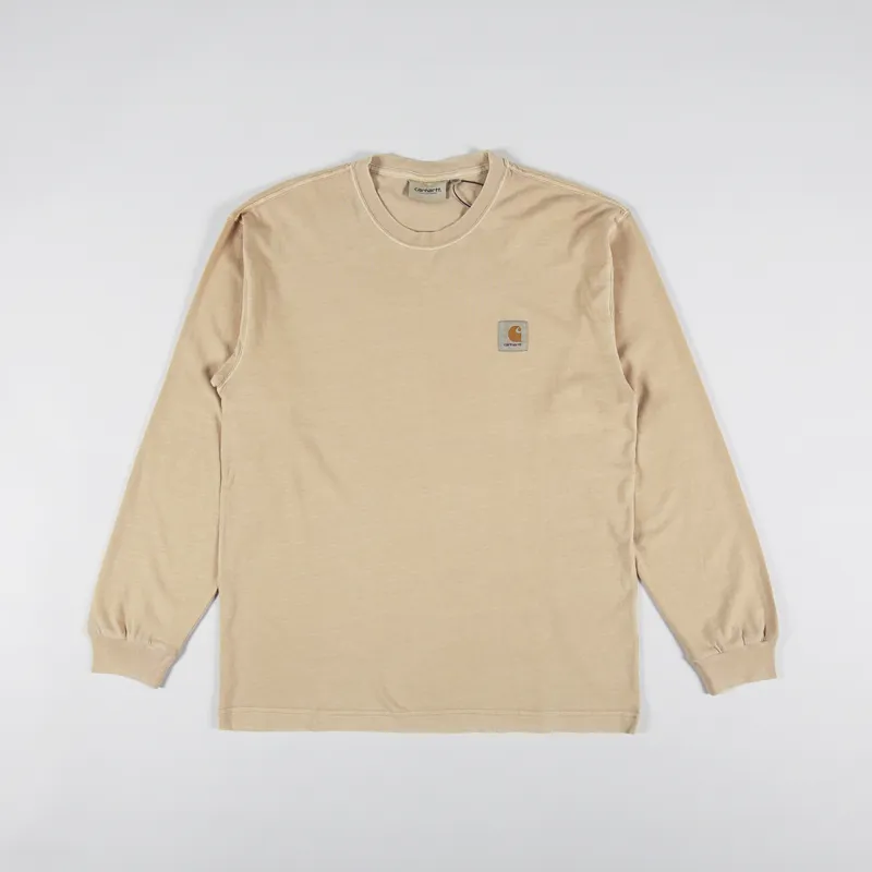 Carhartt WIP Long Sleeve Nelson T Shirt Dusty H Brown