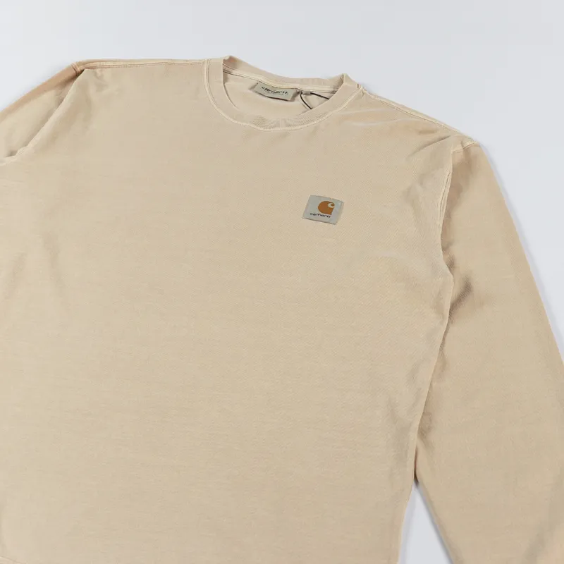 Carhartt WIP Long Sleeve Nelson T Shirt Dusty H Brown-2