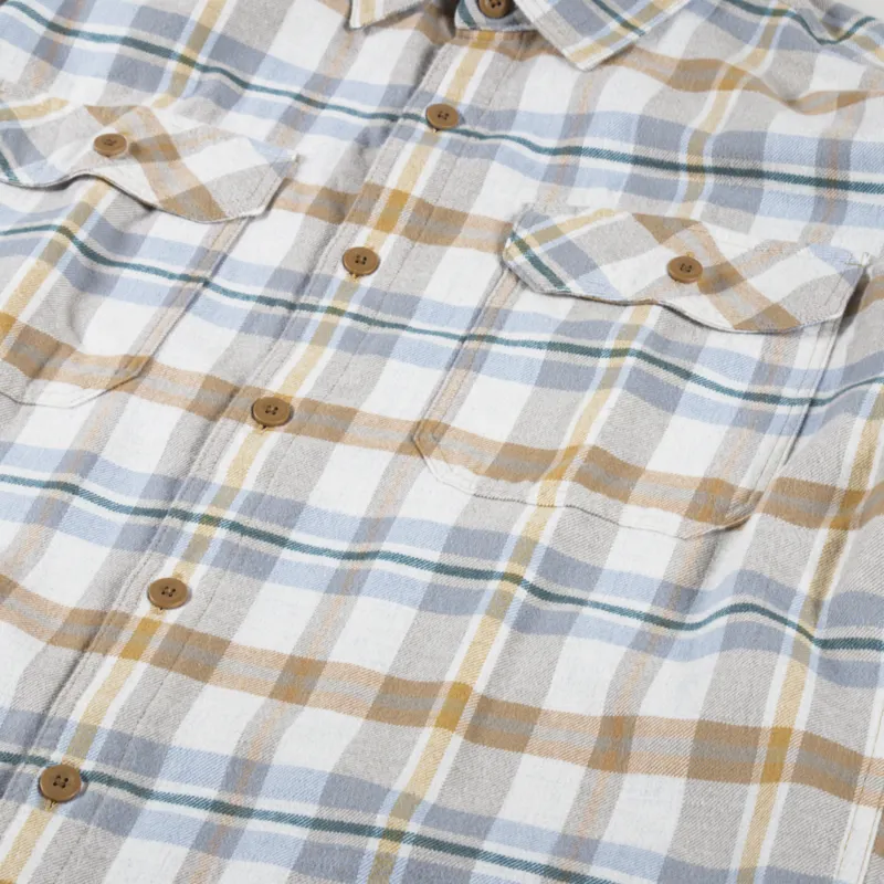 Patagonia Long Sleeve Organic Cotton Midweight Fjord Flannel Shirt Fields Natural-2