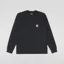 Carhartt WIP Long Sleeve Pocket T Shirt Black